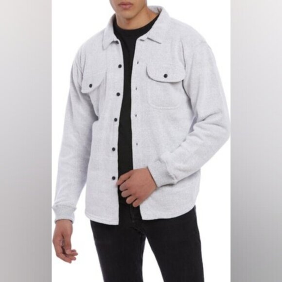 Fleece Factory Mens Nantucket Quilted Dark Grey Jacket Shacket XL Outdoor Hiking - Picture 1 of 8